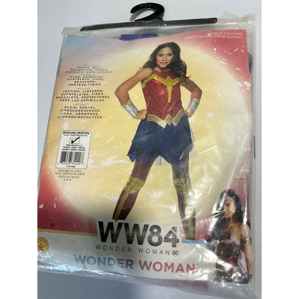 Rubies DC Wonder Woman 1984 WW84 Girls Costume Youth Medium 8-10 Superhero Dress